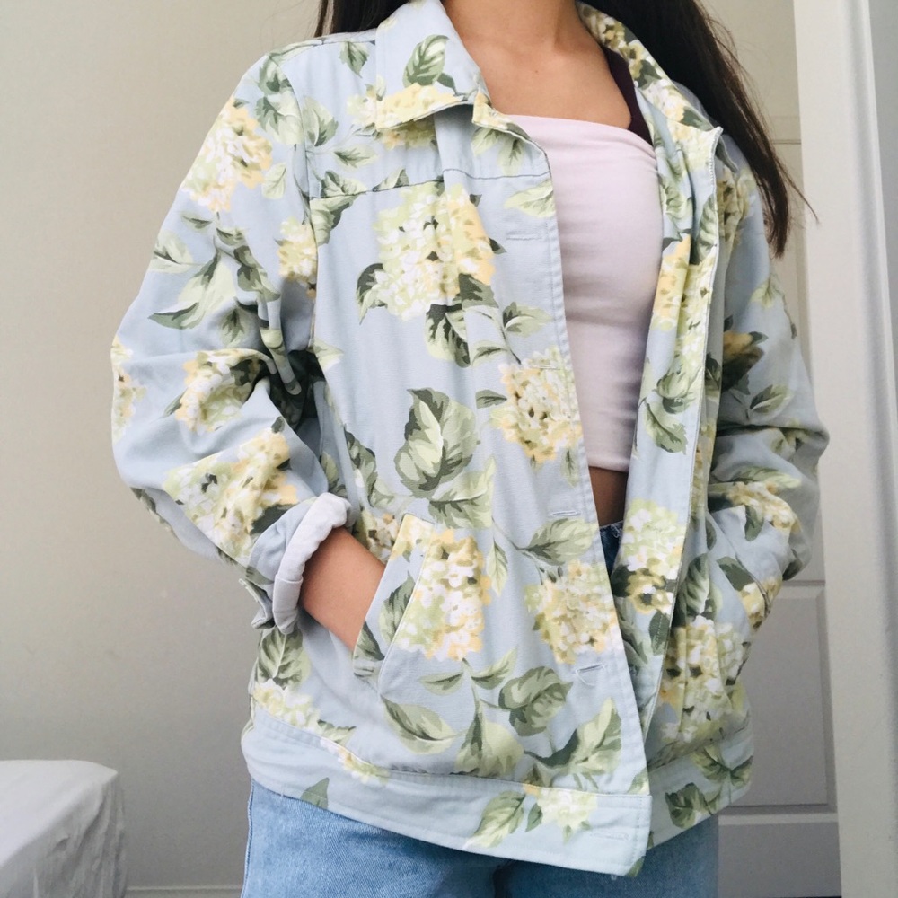 Lightweight floral jacket